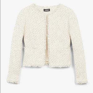 Open front tweed boule blazer | NWT | Express